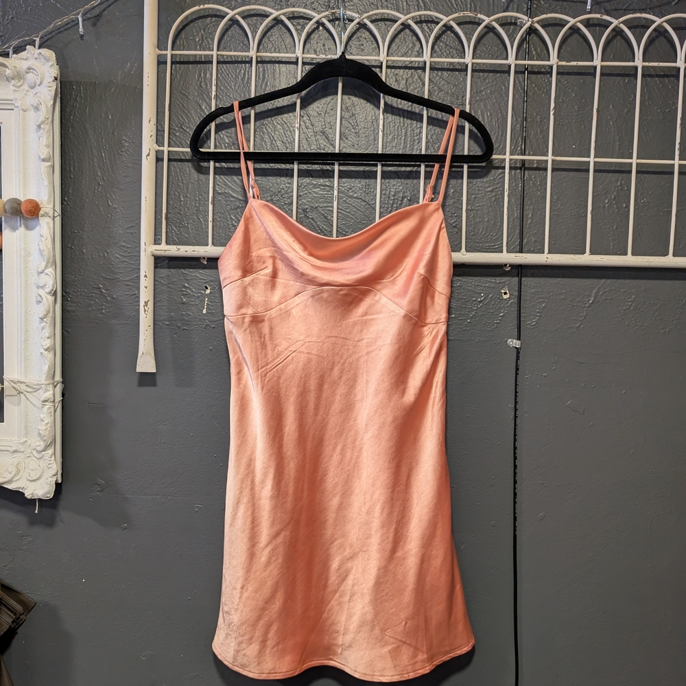 Princess Polly Blush Satin Mini Dress